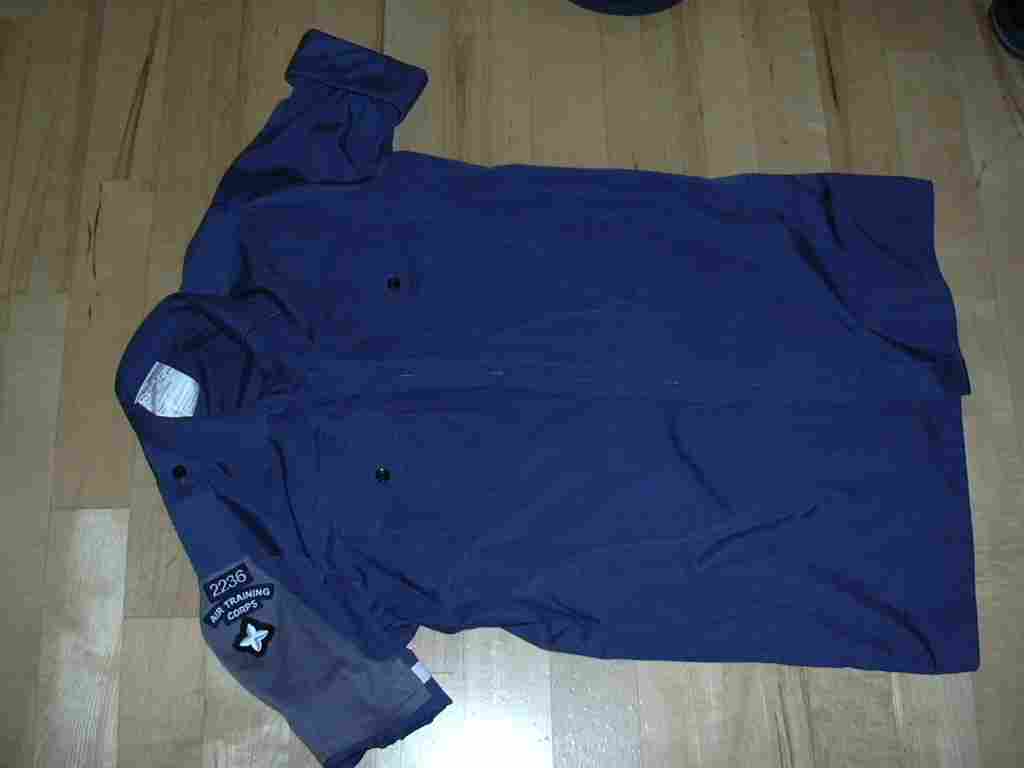 Standard dark blue working shirt with brassard